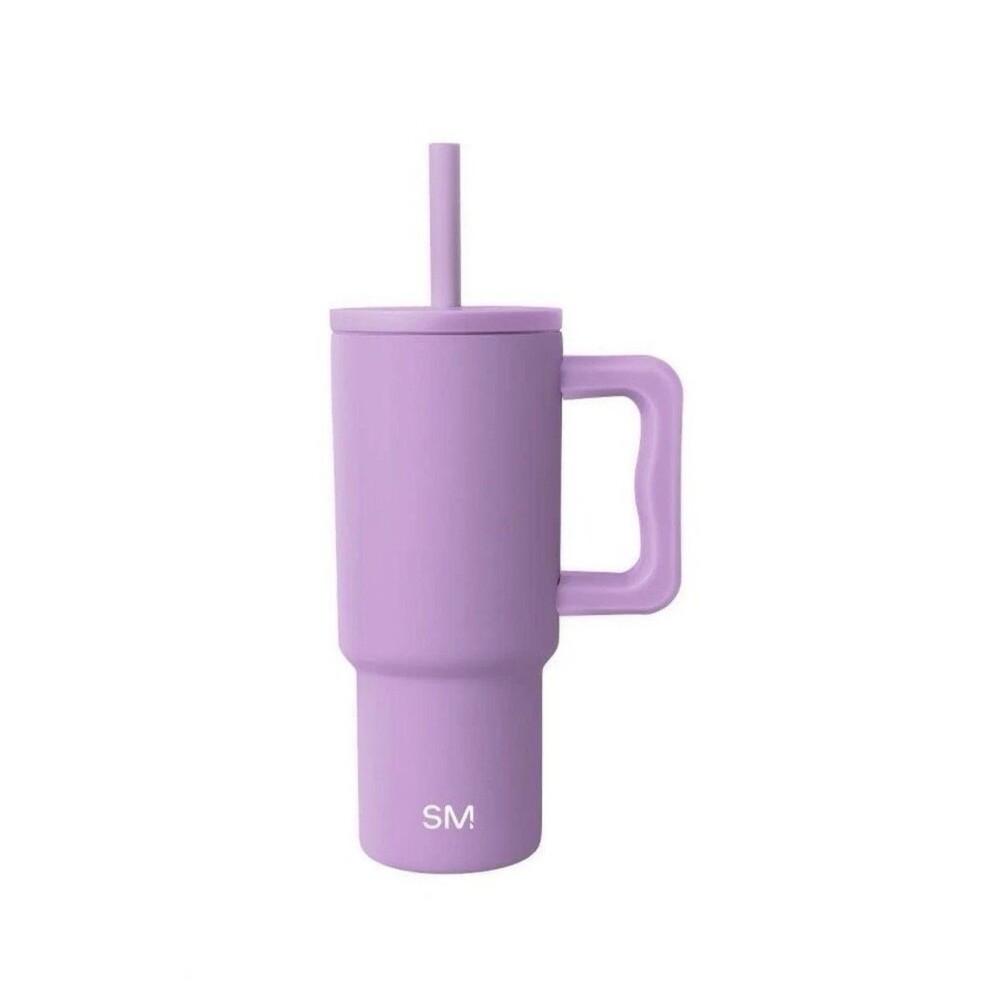 Simple Modern 24oz Trek Hydrangea Straw Tumbler – Purple NEW